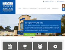 Tablet Screenshot of carverfinancialservices.com